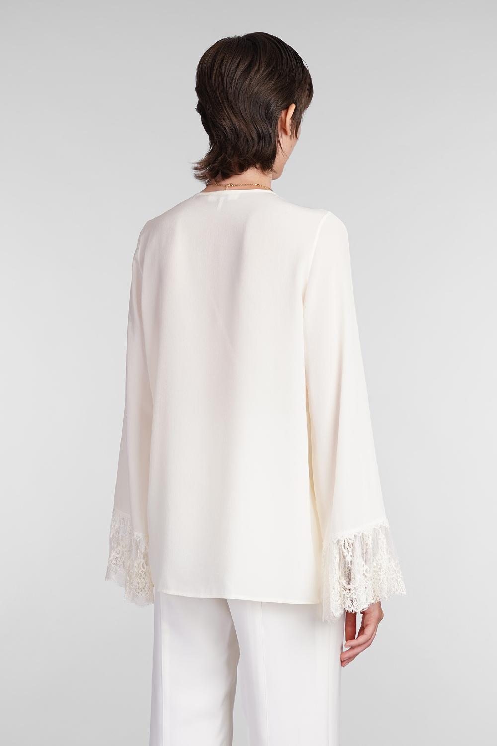 Deliberti Chloé Blusa in seta beige cod. 406246 - Deliberti The Luxury Shopping Vendite Flash