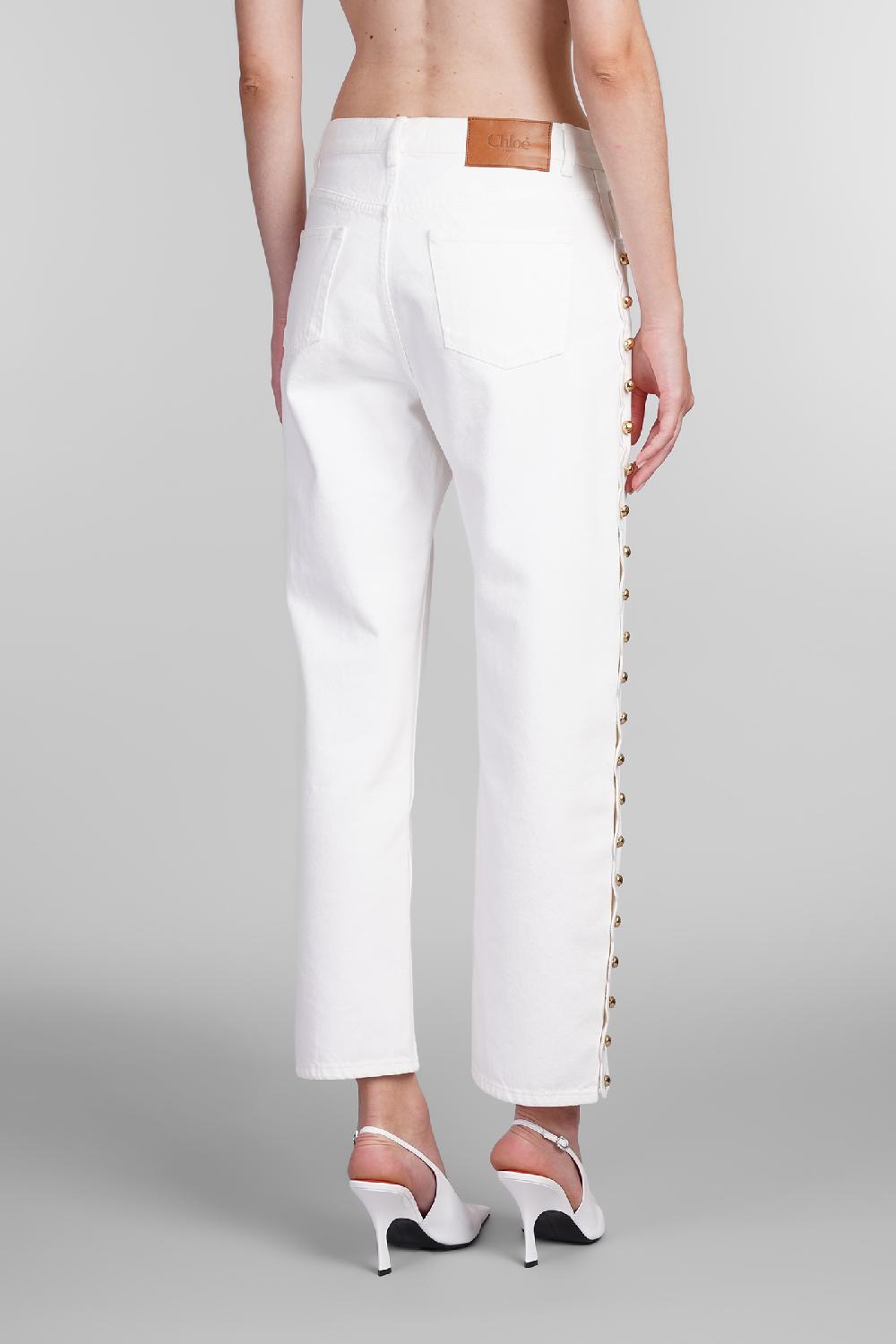 Deliberti Chloé Jeans in denim bianco cod. 404211 - Deliberti The Luxury Shopping Negozio