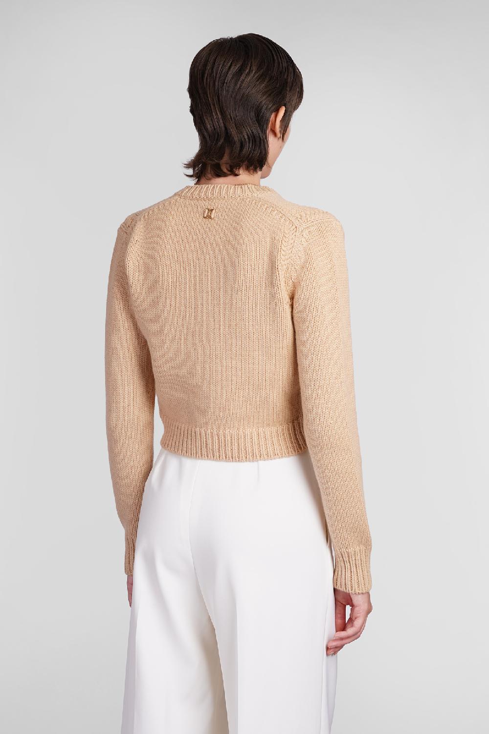 Deliberti Chloé Cardigan in lana cipria cod. 406258 - Deliberti The Luxury Shopping In Saldo