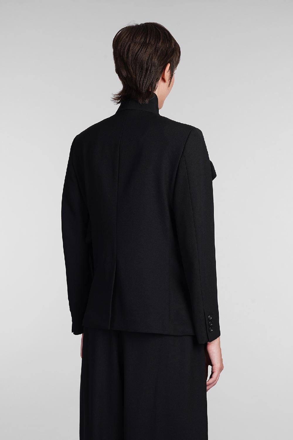 Deliberti Comme des Garcons Blazer in lana nera cod. 407127 - Deliberti The Luxury Shopping Italia