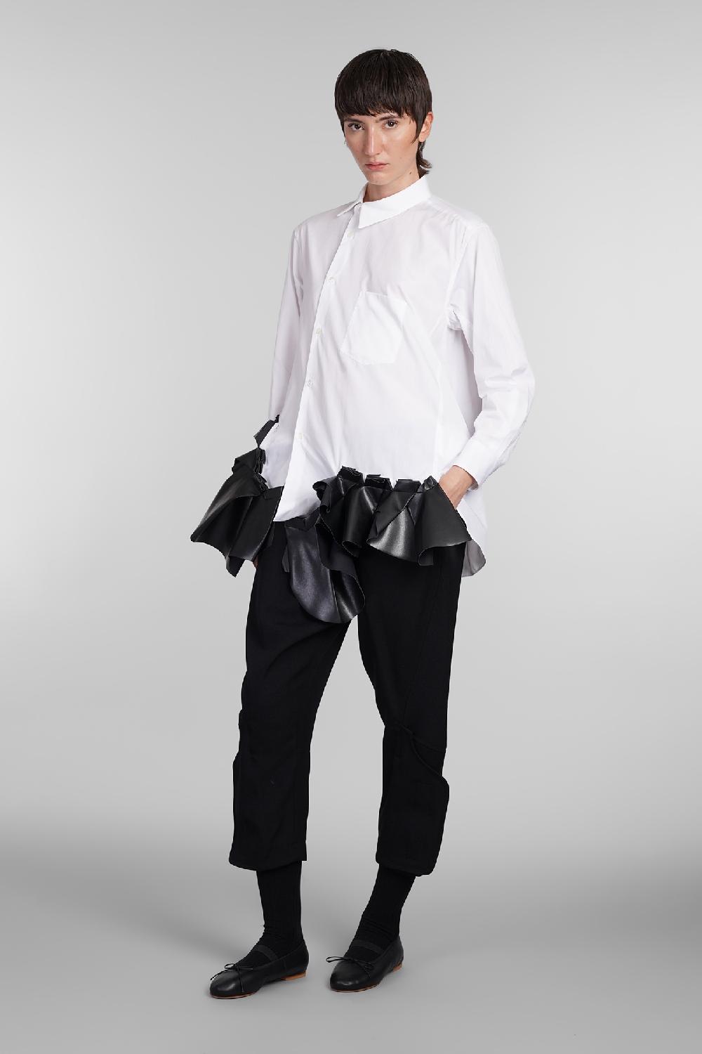 Deliberti Comme des Garcons Camicia in cotone bianco cod. 406921 - Deliberti The Luxury Shopping Nuovo