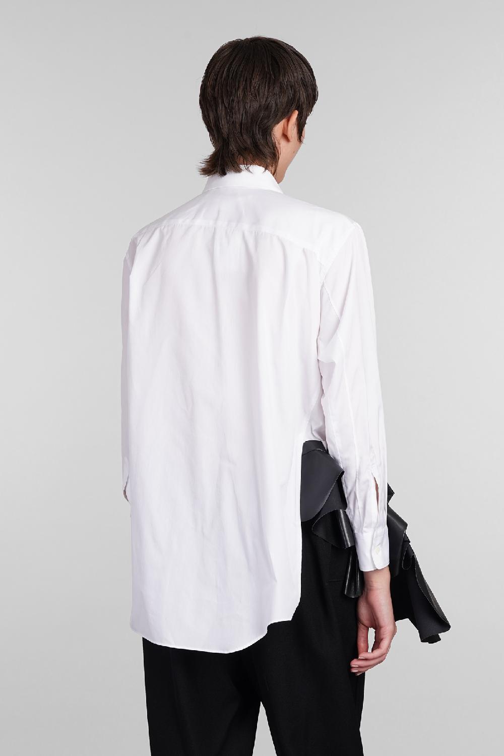 Deliberti Comme des Garcons Camicia in cotone bianco cod. 406921 - Deliberti The Luxury Shopping Nuovo