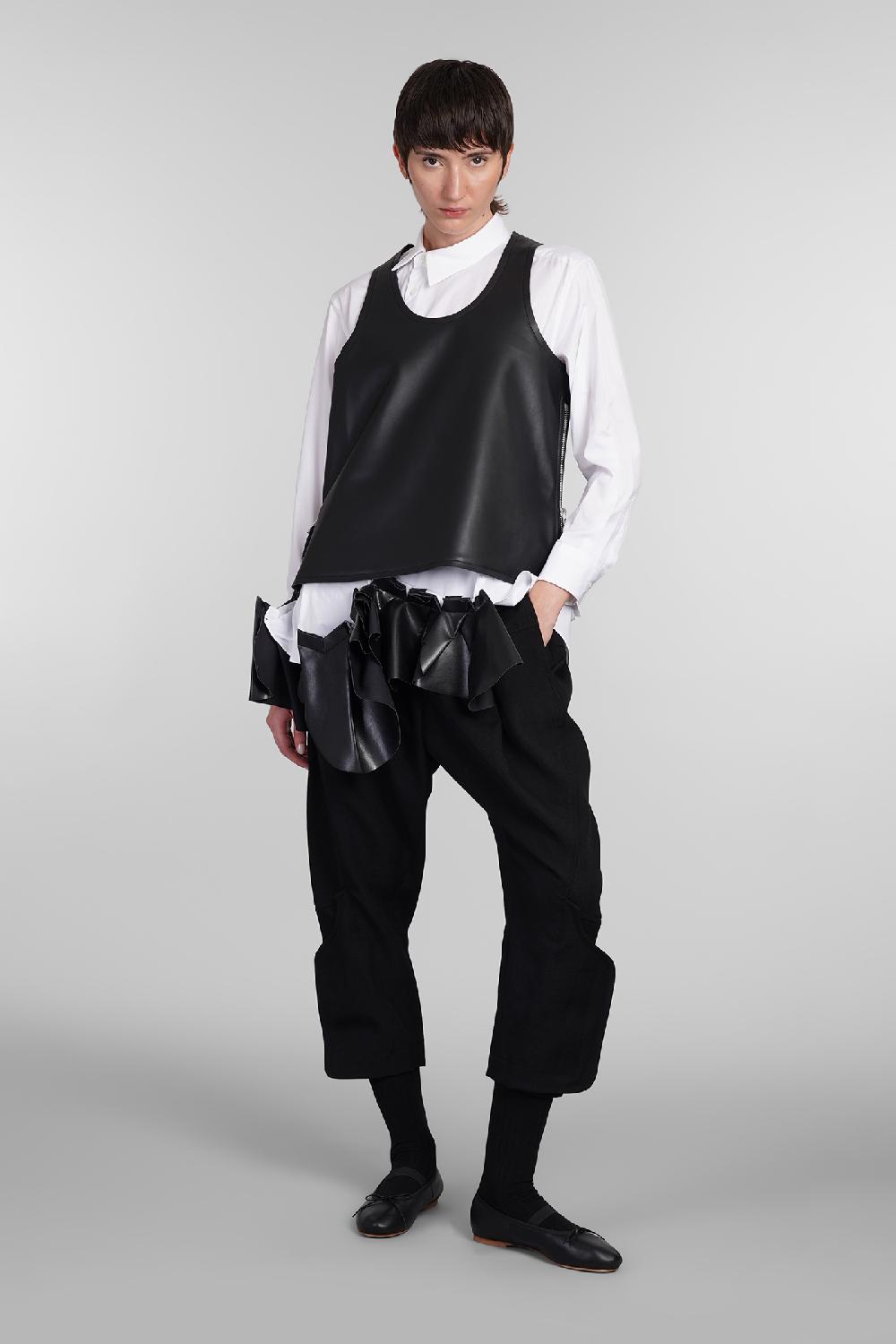 Deliberti Comme des Garcons Topwear in poliuretano nero cod. 406922 - Deliberti The Luxury Shopping Qualità