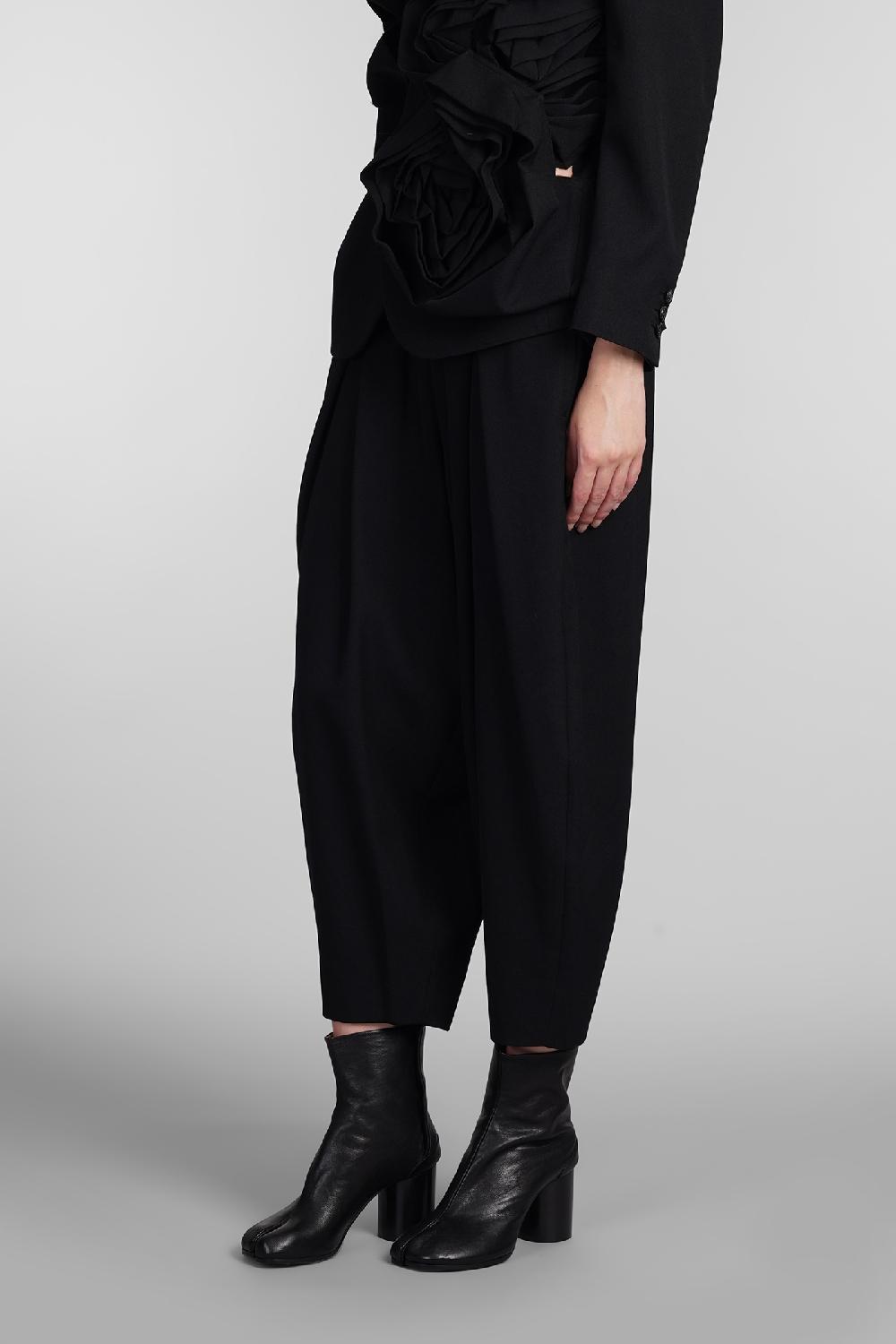 Deliberti Comme des Garcons Pantalone in lana nera cod. 406925 - Deliberti The Luxury Shopping Spedizione Gratuita