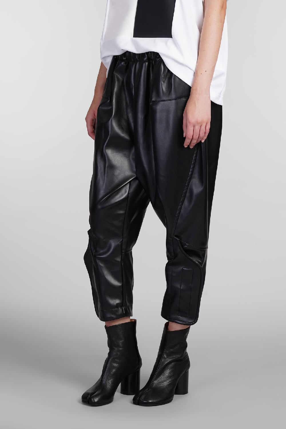 Deliberti Comme des Garcons Pantalone in poliuretano nero cod. 406926 - Deliberti The Luxury Shopping Pezzi Unici