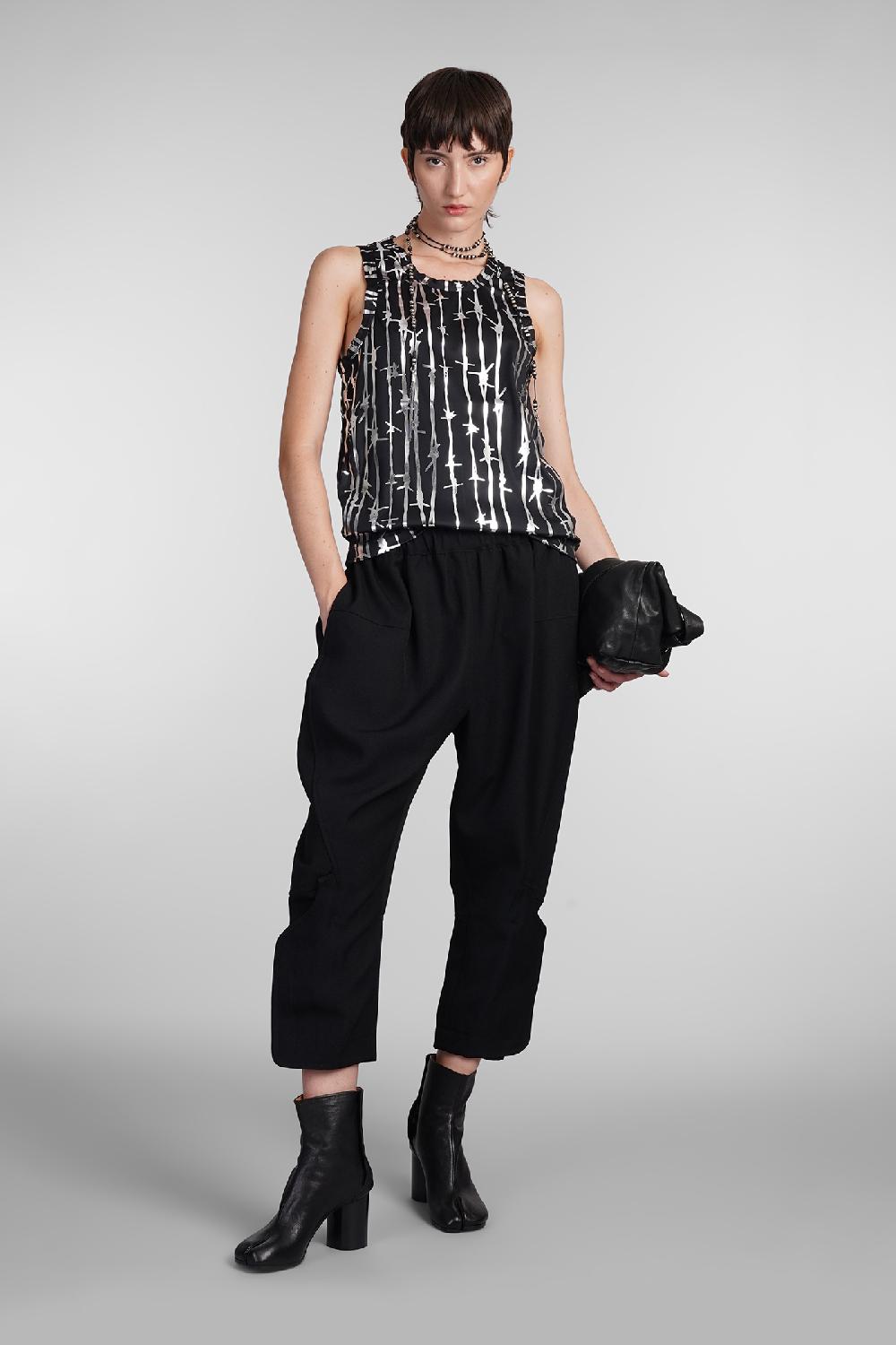 Deliberti Comme des Garcons Topwear in poliestere nero cod. 406927 - Deliberti The Luxury Shopping Soddisfazione Garantita