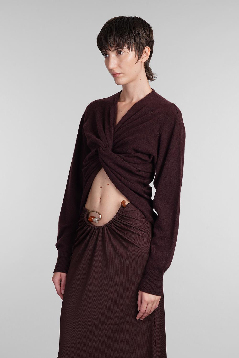 Deliberti Christopher Esber Maglia in cashmere bordeaux cod. 407677 - Deliberti The Luxury Shopping Acquista Ora