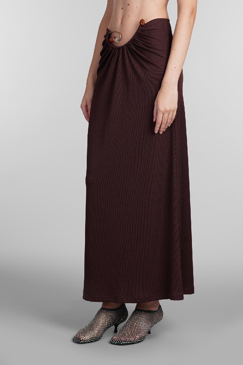Deliberti Christopher Esber Gonna in poliestere bordeaux cod. 407680 - Deliberti The Luxury Shopping Fino Al -60%