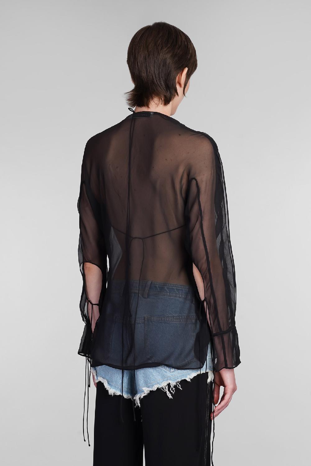 Deliberti Christopher Esber Camicia in seta nera cod. 402356 - Deliberti The Luxury Shopping Novità