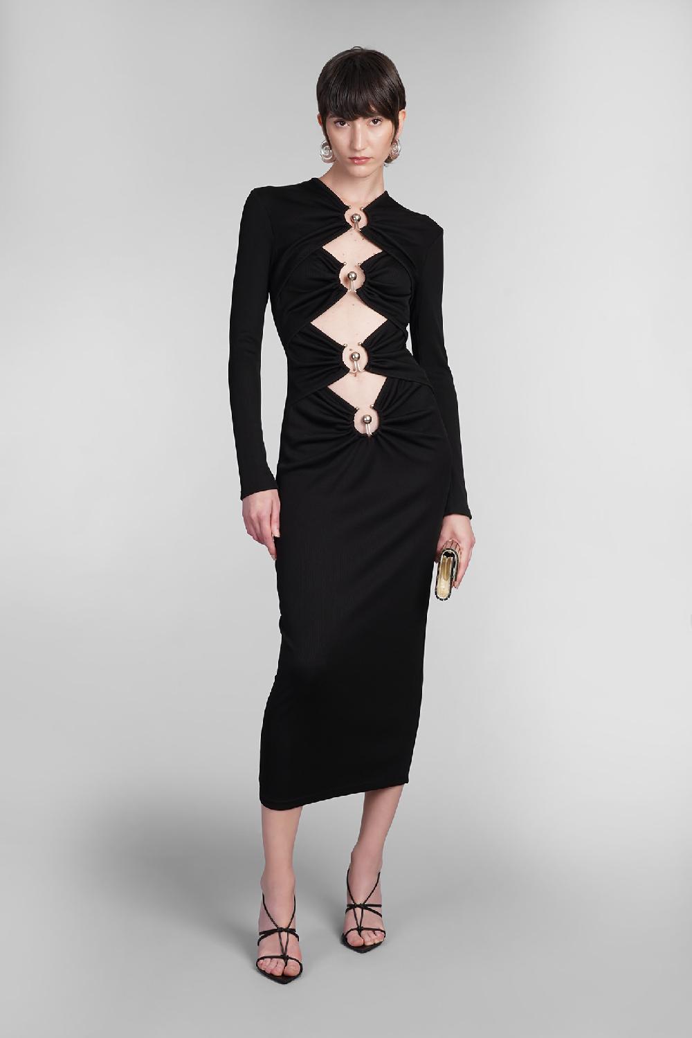 Deliberti Christopher Esber Abito in poliestere nero cod. 402361 - Deliberti The Luxury Shopping Online