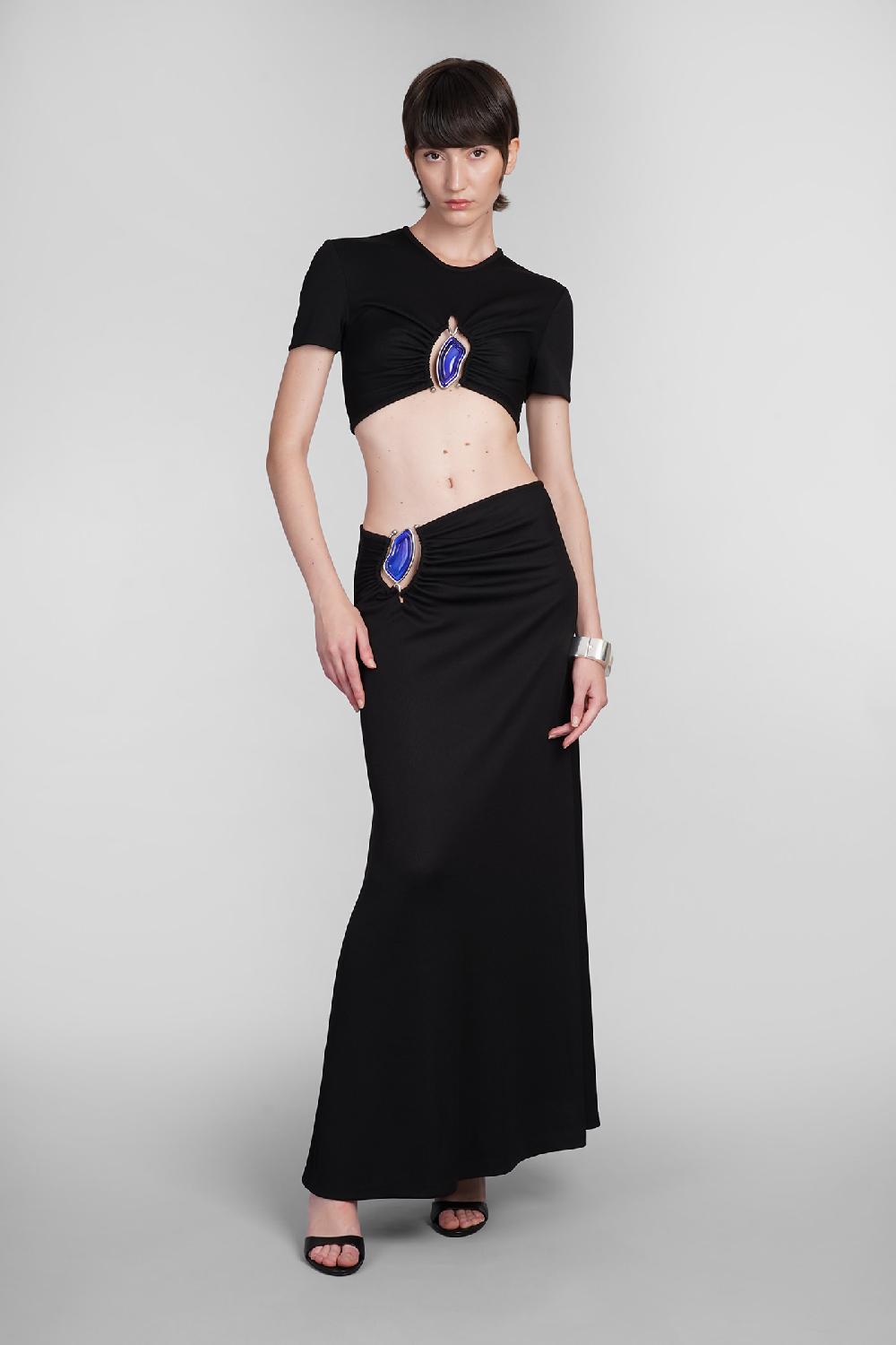 Deliberti Christopher Esber Gonna in poliestere nero cod. 402371 - Deliberti The Luxury Shopping Vendita Economica