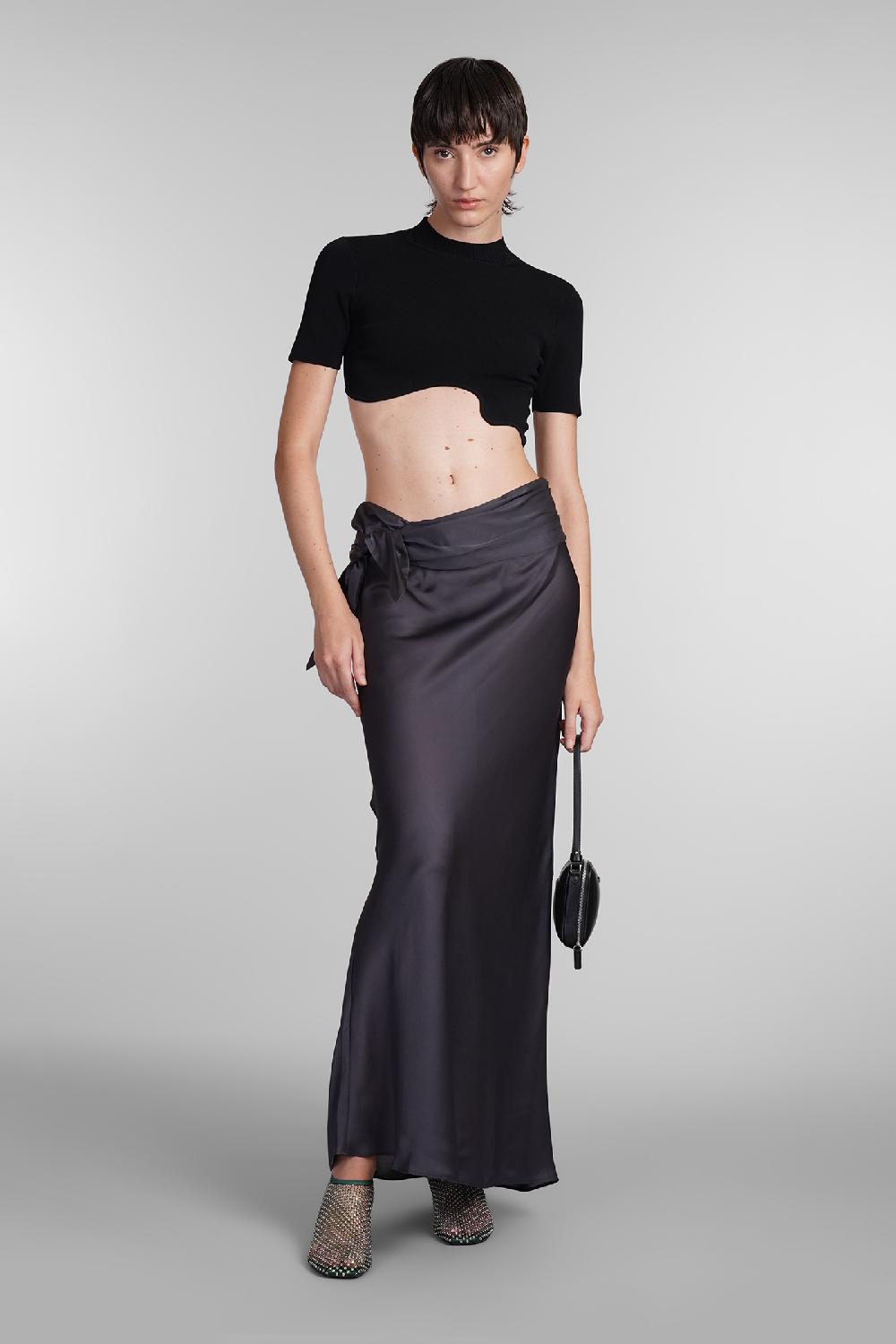 Deliberti Christopher Esber Topwear in viscosa nera cod. 402375 - Deliberti The Luxury Shopping Negozio