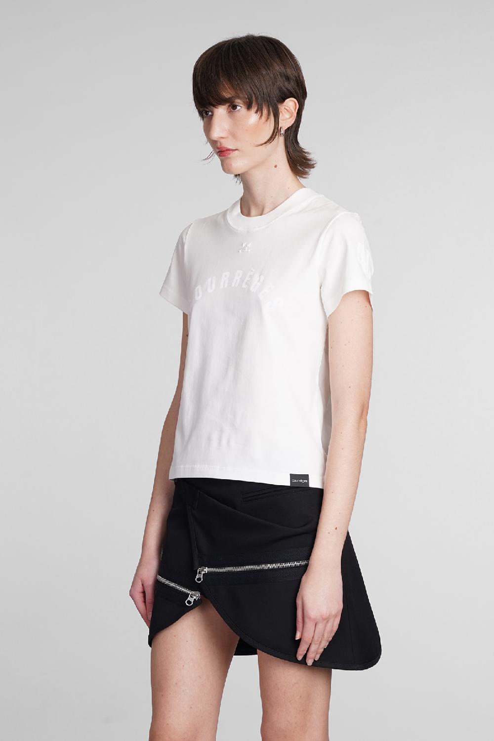 Deliberti Courreges T-shirt in cotone bianco cod. 398519 - Deliberti The Luxury Shopping Moda