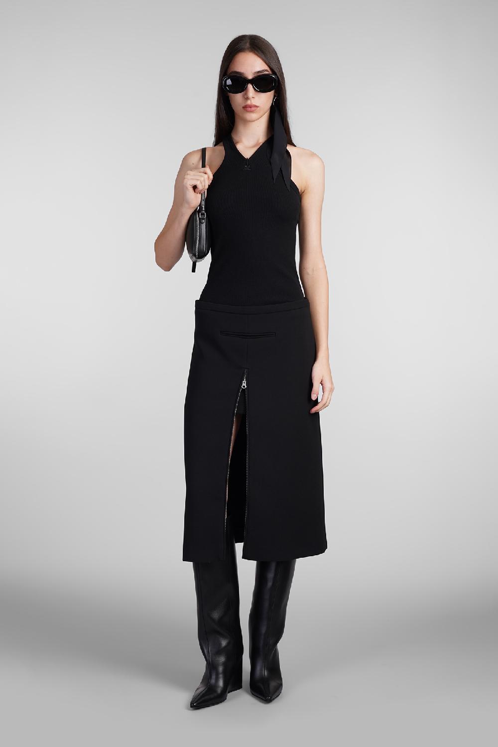 Deliberti Courreges Topwear in cotone nero cod. 408566 - Deliberti The Luxury Shopping Italy