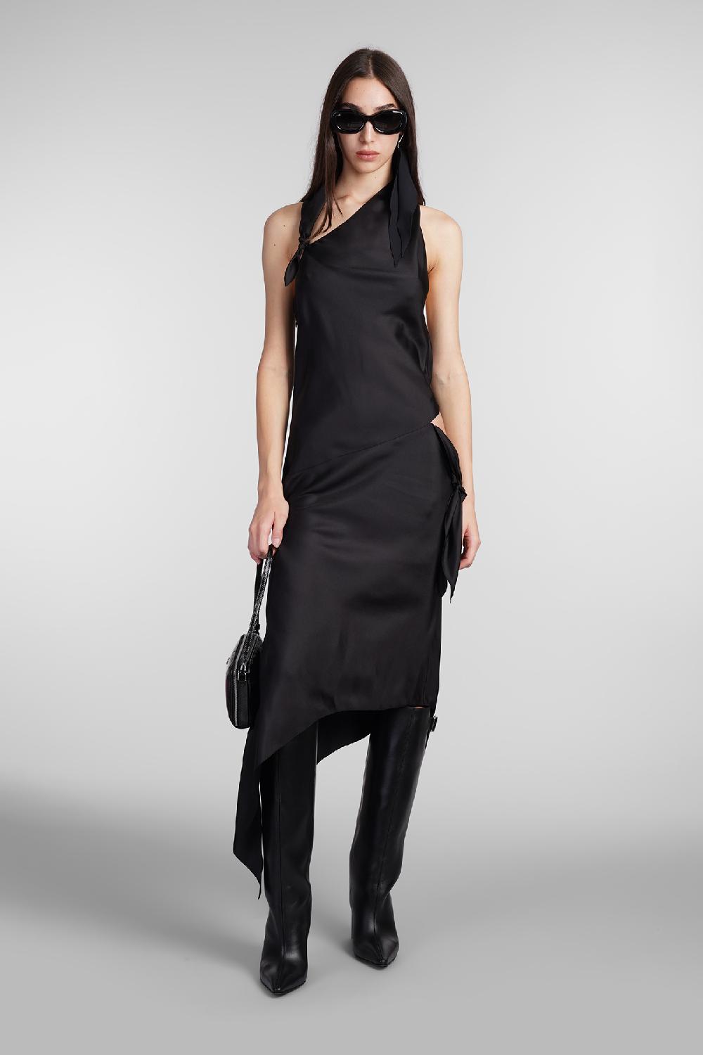 Deliberti Courreges Abito in seta nera cod. 409346 - Deliberti The Luxury Shopping Italia