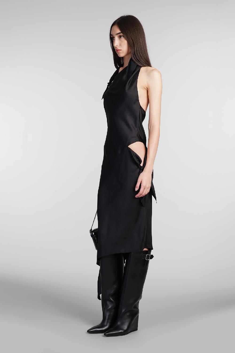 Deliberti Courreges Abito in seta nera cod. 409346 - Deliberti The Luxury Shopping Italia