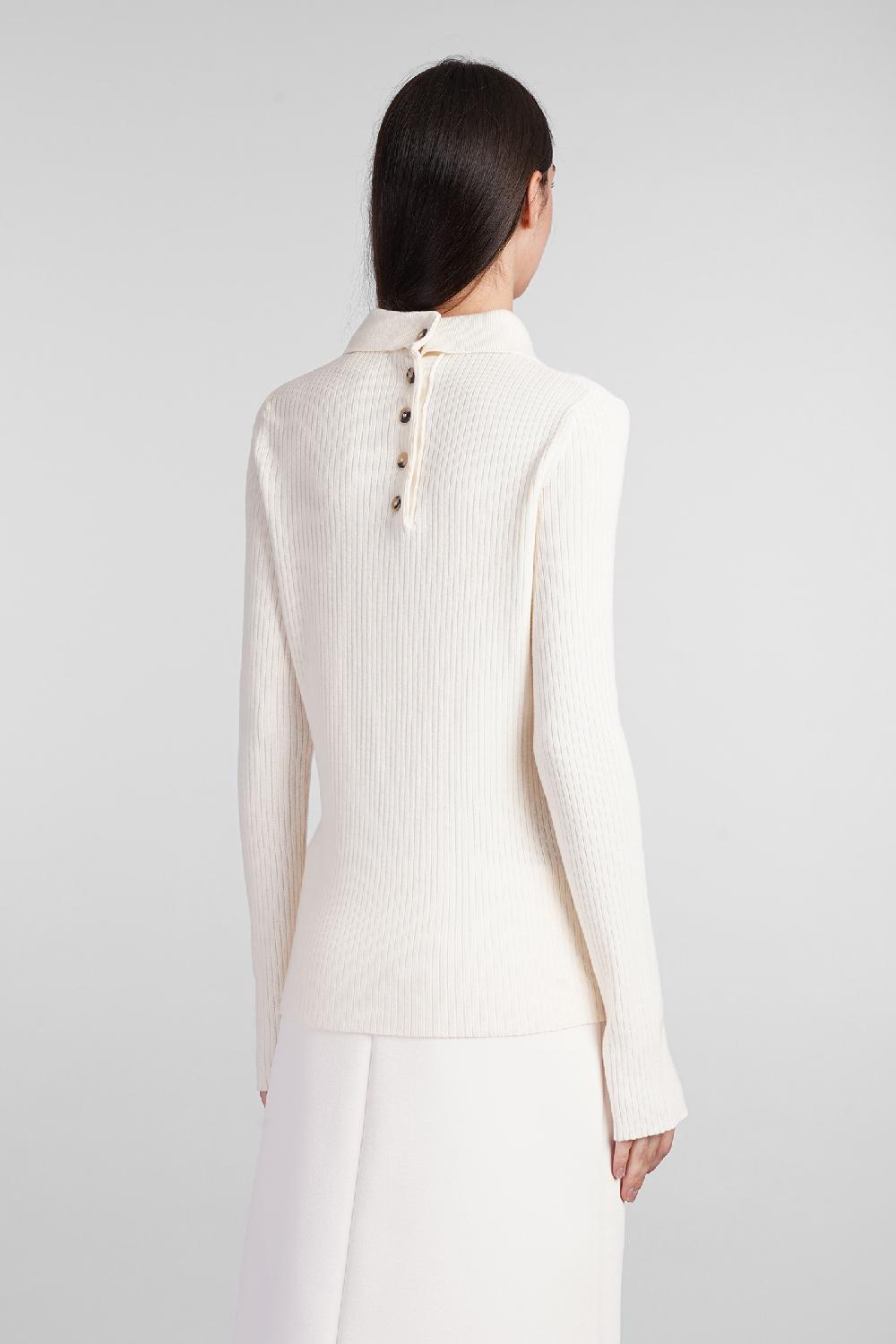 Deliberti Courreges Polo in cotone beige cod. 408569 - Deliberti The Luxury Shopping 2025
