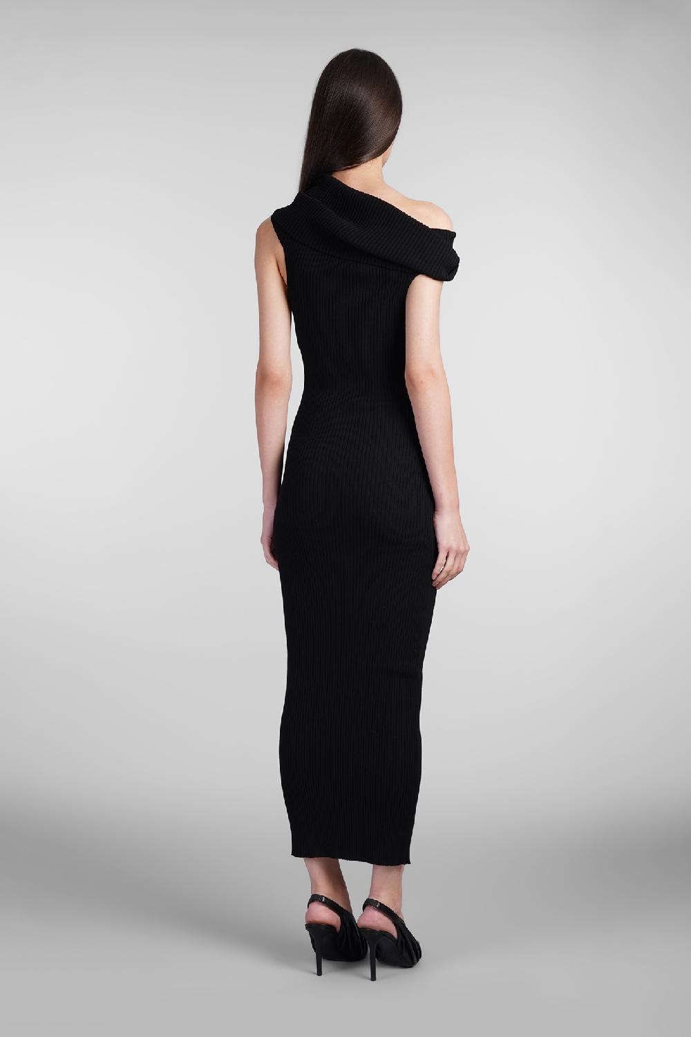 Deliberti Courreges Abito in viscosa nera cod. 408570 - Deliberti The Luxury Shopping In Linea