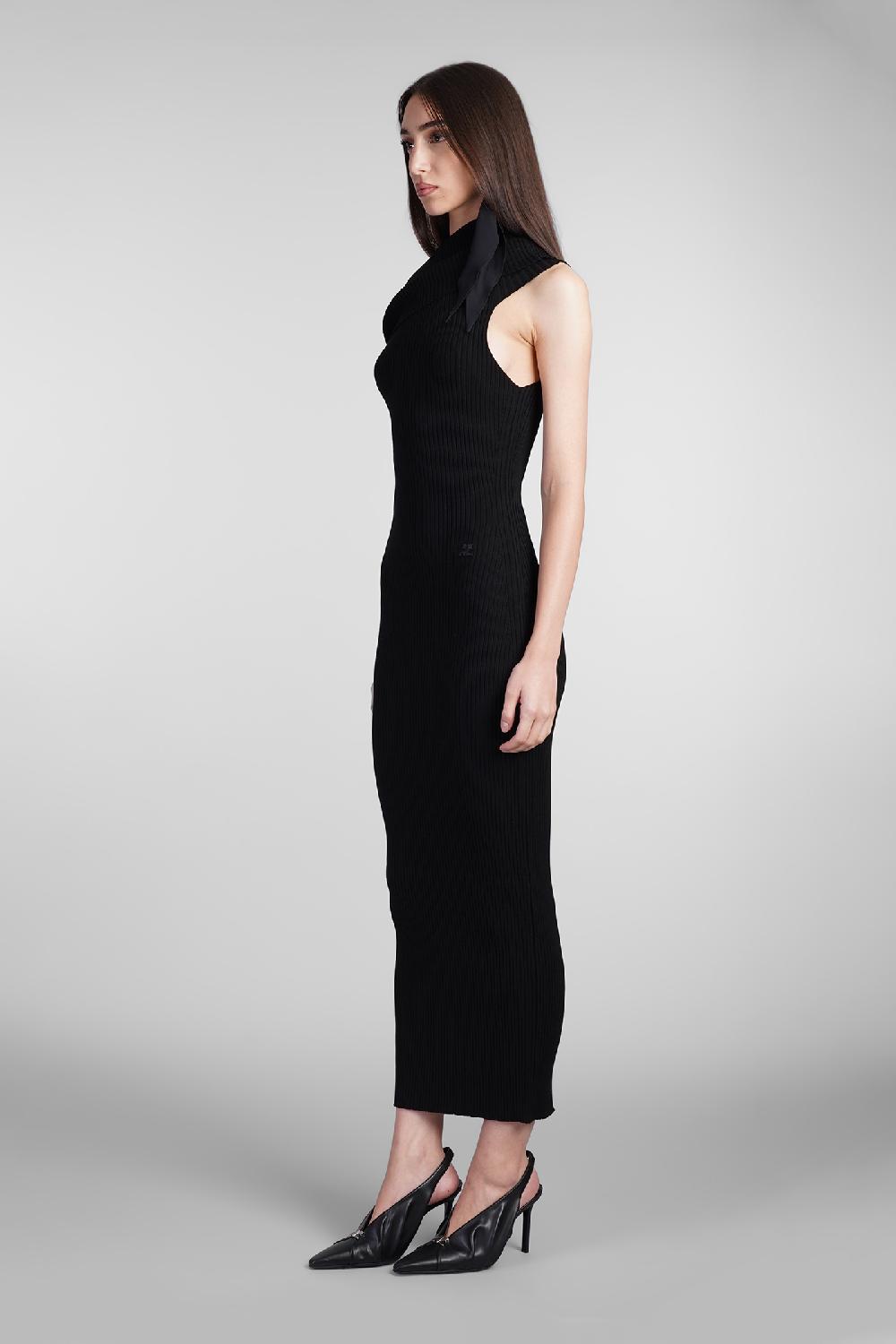 Deliberti Courreges Abito in viscosa nera cod. 408570 - Deliberti The Luxury Shopping In Linea