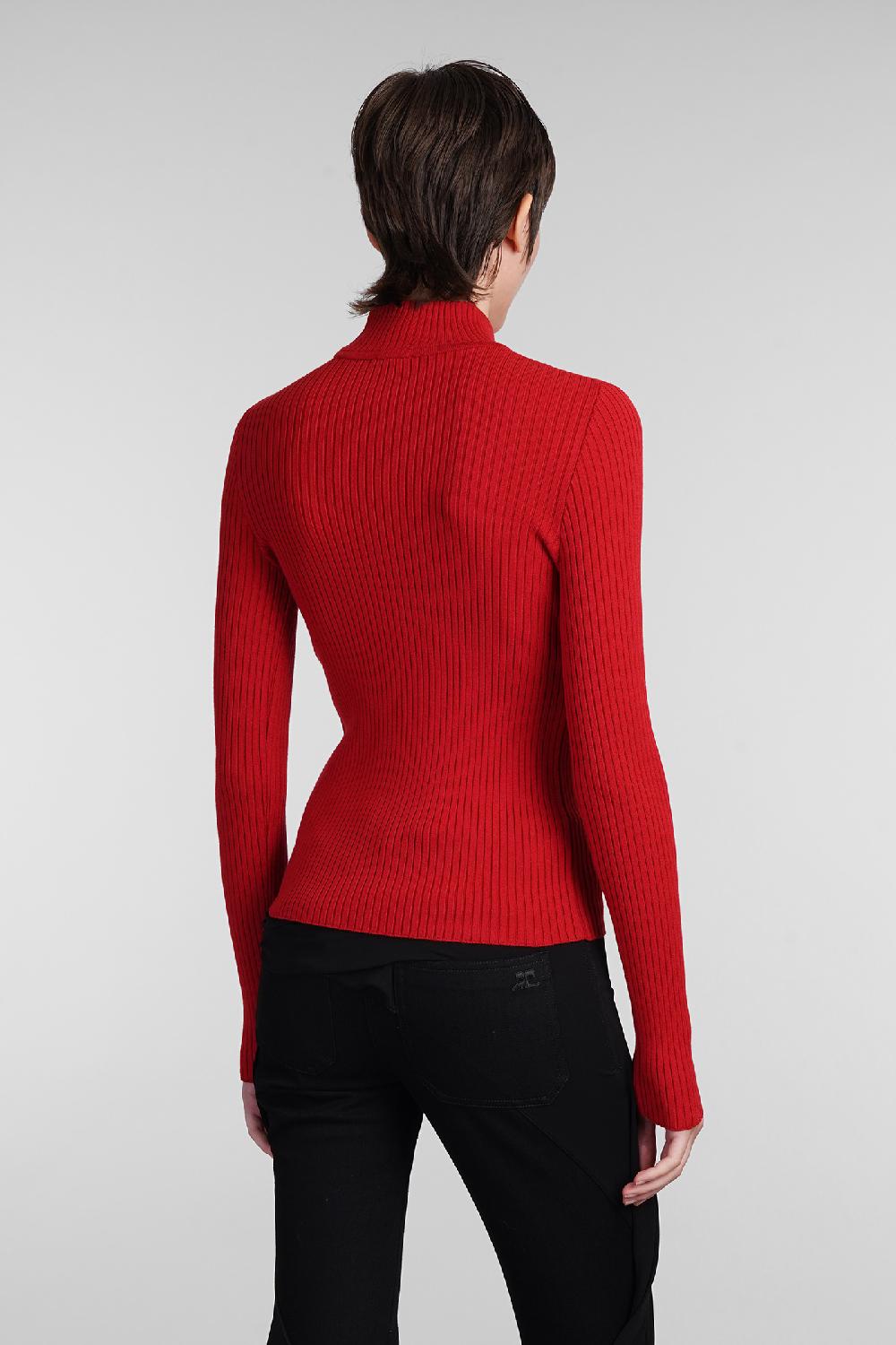 Deliberti Courreges Maglia in viscosa rossa cod. 408093 - Deliberti The Luxury Shopping Vendita