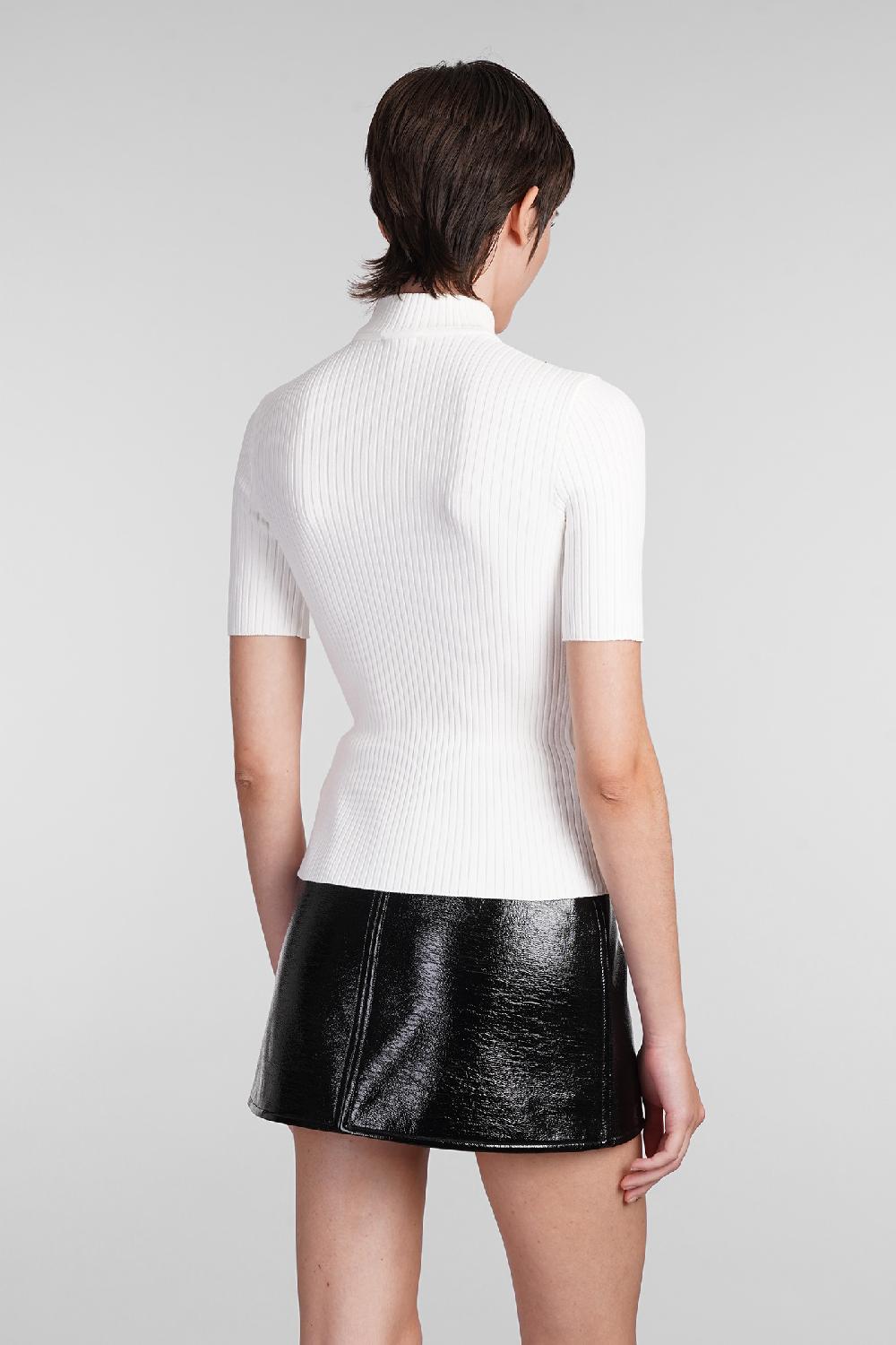 Deliberti Courreges Maglia in viscosa bianca cod. 408095 - Deliberti The Luxury Shopping Spedizione Gratuita