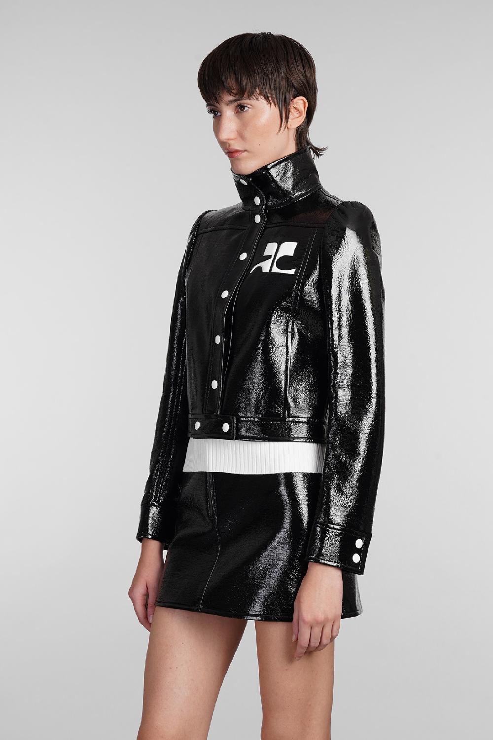 Deliberti Courreges Giacca casual in poliuretano nero cod. 408098 - Deliberti The Luxury Shopping Qualità Garantita