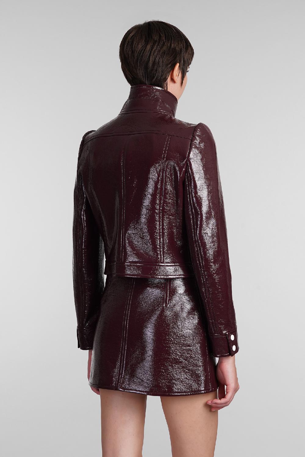Deliberti Courreges Giacca casual in poliuretano bordeaux cod. 408099 - Deliberti The Luxury Shopping Negozi Online