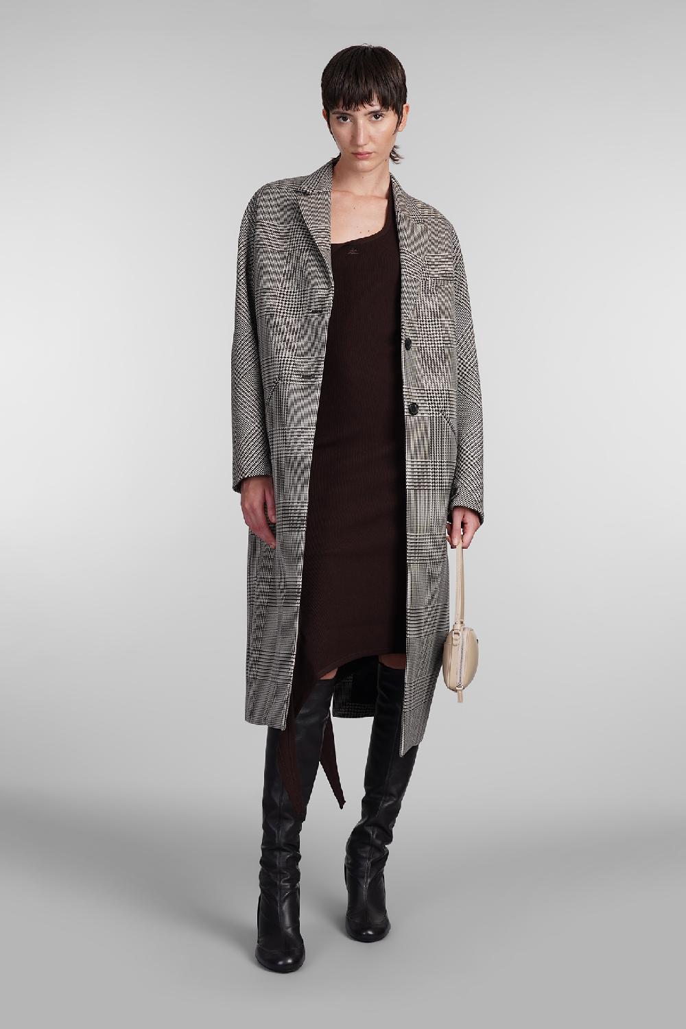 Deliberti Courreges Abito in viscosa marrone cod. 408103 - Deliberti The Luxury Shopping Shopping Online