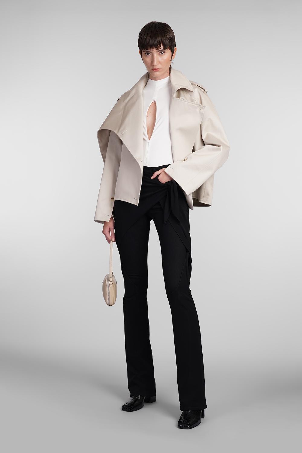 Deliberti Courreges Pantalone in cotone nero cod. 408106 - Deliberti The Luxury Shopping Sottocosto
