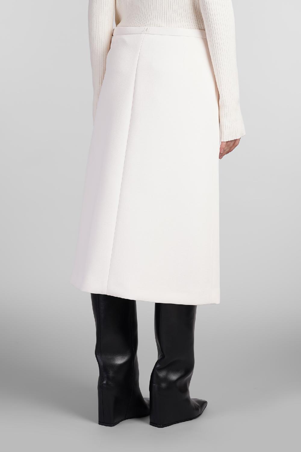 Deliberti Courreges Gonna in poliestere beige cod. 408120 - Deliberti The Luxury Shopping Economico