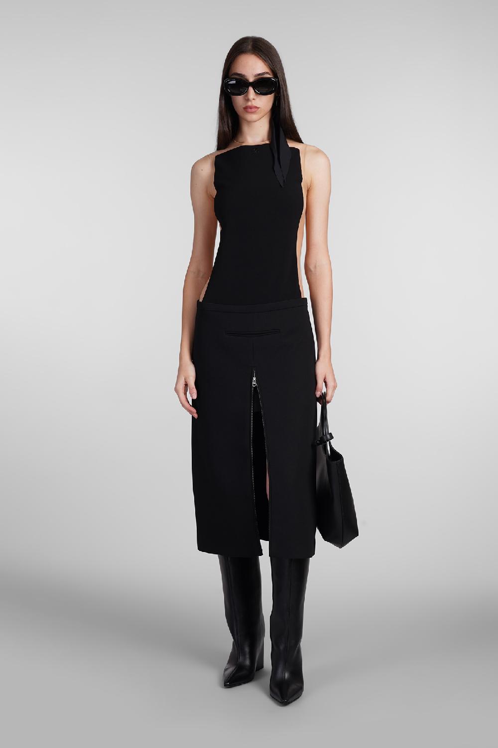Deliberti Courreges Body in poliestere nero cod. 408554 - Deliberti The Luxury Shopping Outlet