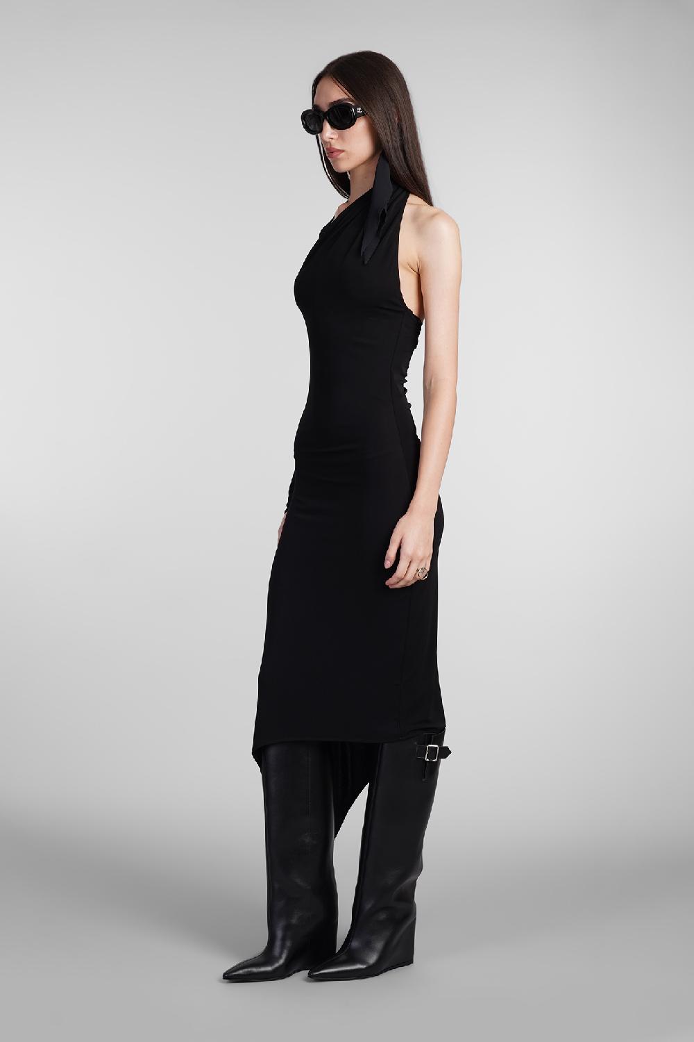 Deliberti Courreges Abito in viscosa nera cod. 408555 - Deliberti The Luxury Shopping In Vendita