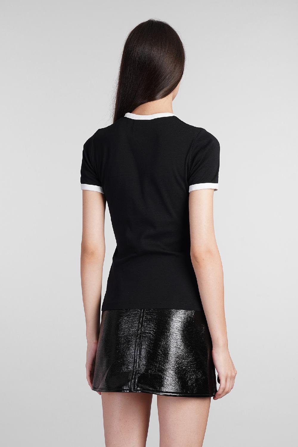 Deliberti Courreges T-shirt in cotone nero cod. 408559 - Deliberti The Luxury Shopping Offerte