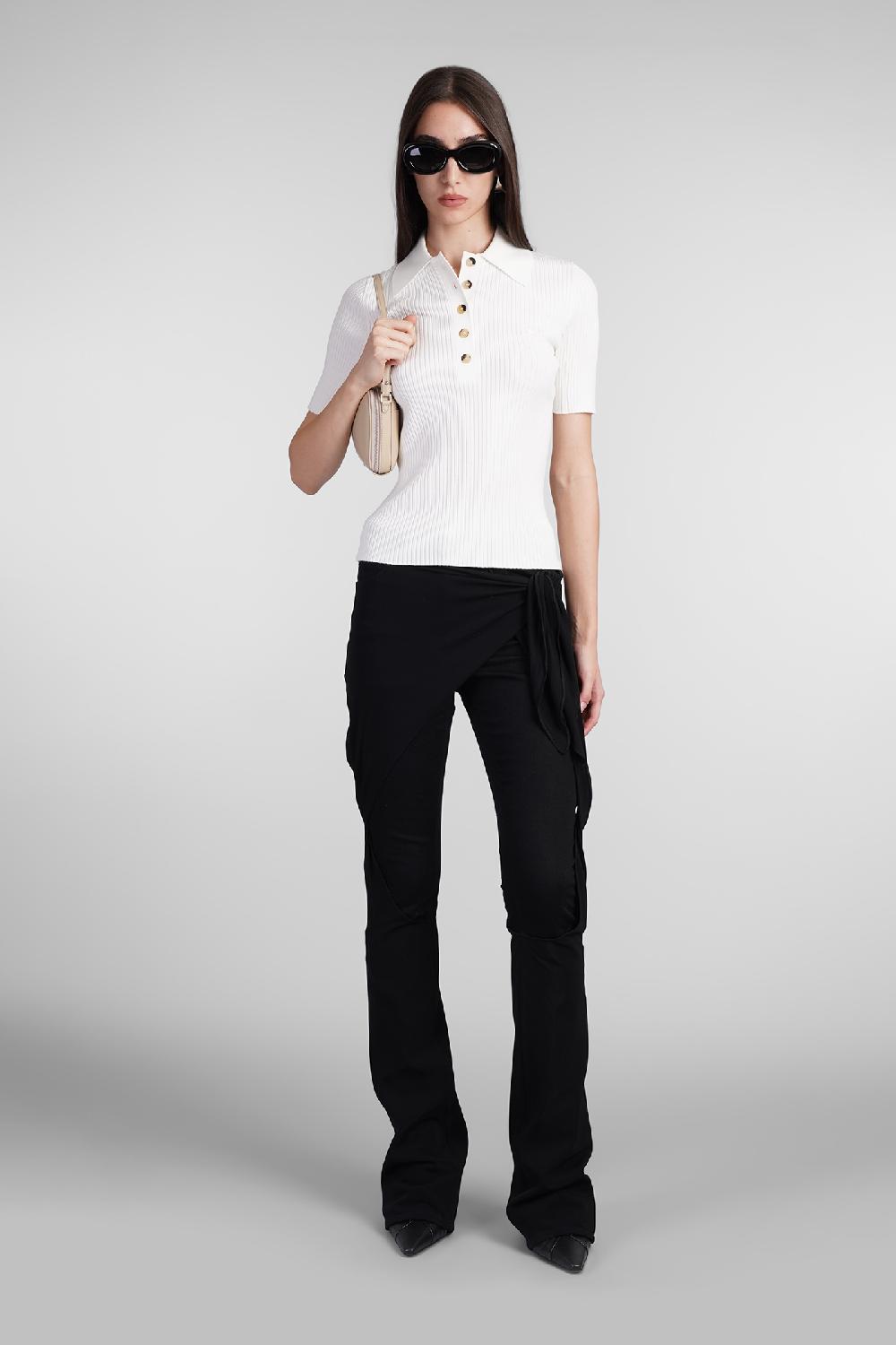 Deliberti Courreges Polo in viscosa beige cod. 408560 - Deliberti The Luxury Shopping Hotsell