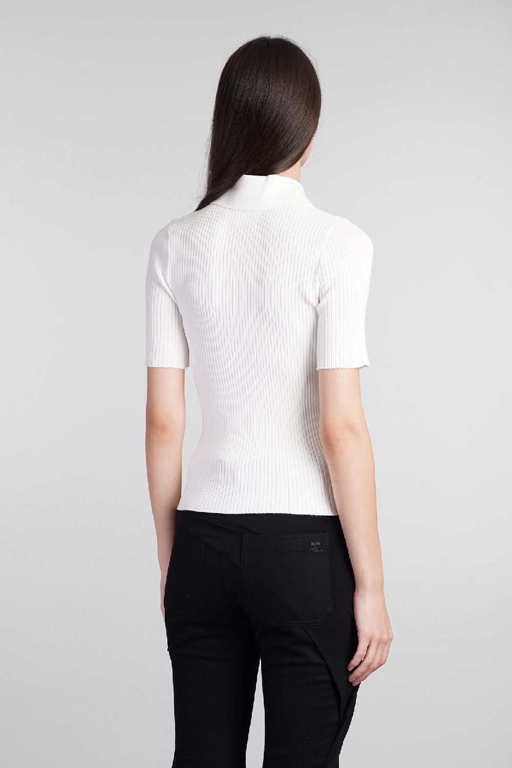 Deliberti Courreges Polo in viscosa beige cod. 408560 - Deliberti The Luxury Shopping Hotsell