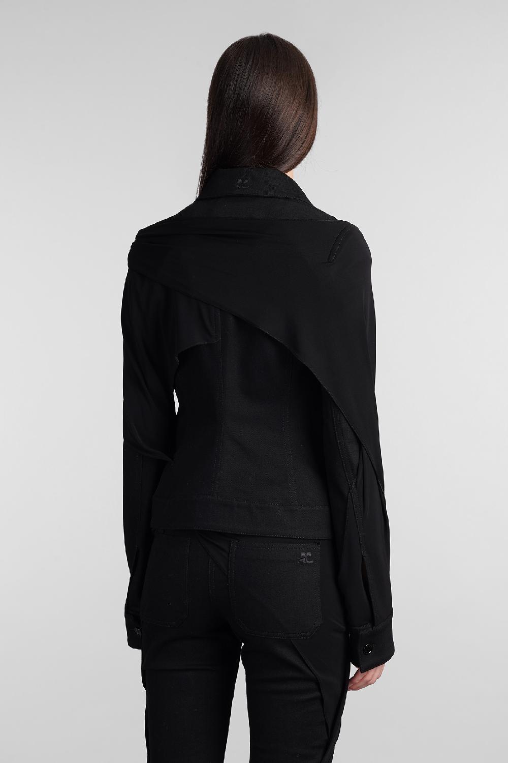 Deliberti Courreges Giacca casual in cotone nero cod. 409188 - Deliberti The Luxury Shopping Saldi Di Fabbrica