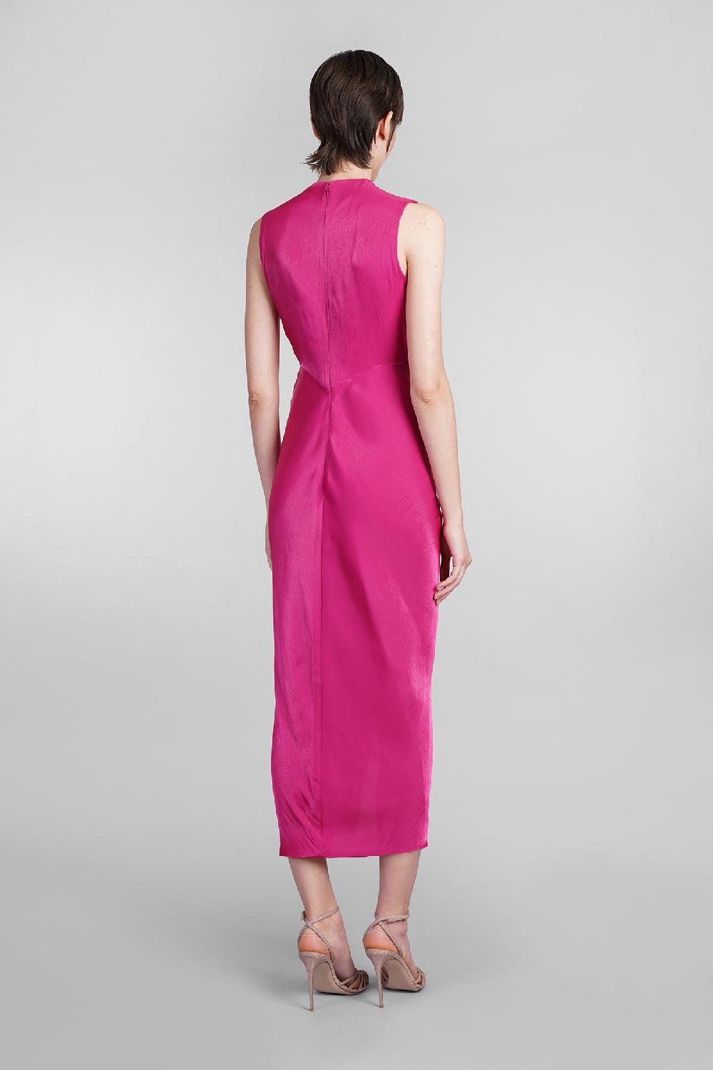 Deliberti Costarellos Abito franca in poliestere fucsia cod. 401966 - Deliberti The Luxury Shopping Negozio
