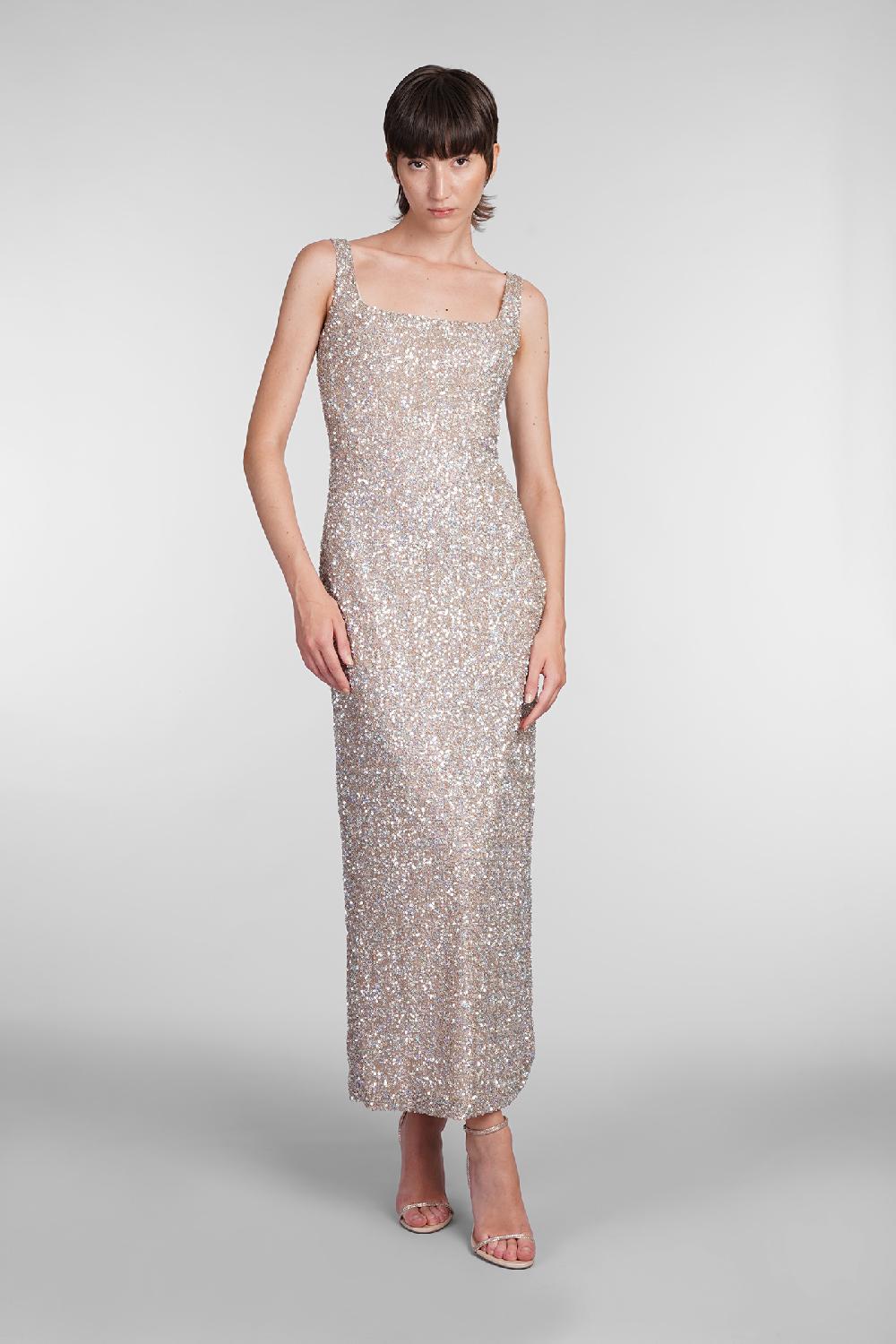 Deliberti Costarellos Abito harper in poliestere oro cod. 406740 - Deliberti The Luxury Shopping Offerta natalizia