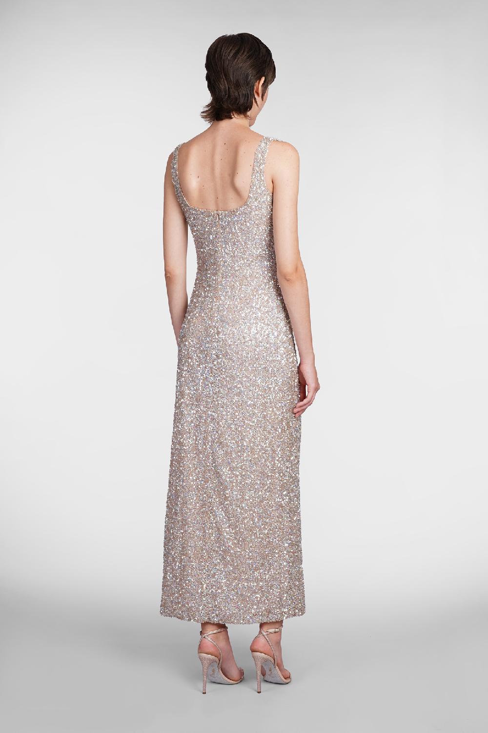 Deliberti Costarellos Abito harper in poliestere oro cod. 406740 - Deliberti The Luxury Shopping Offerta natalizia