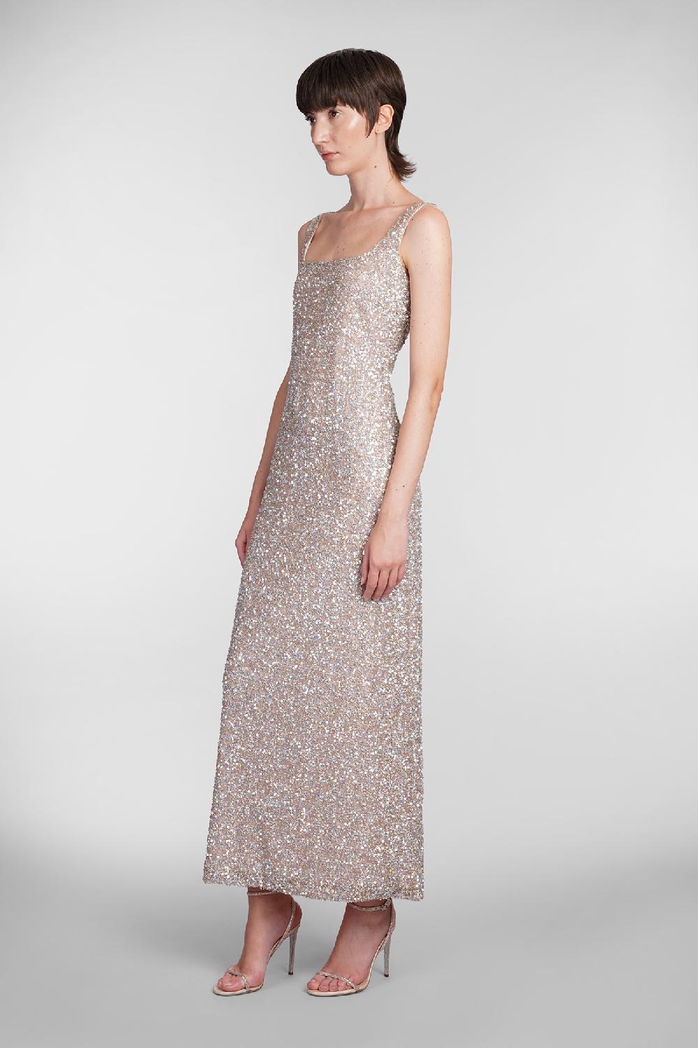 Deliberti Costarellos Abito harper in poliestere oro cod. 406740 - Deliberti The Luxury Shopping Offerta natalizia