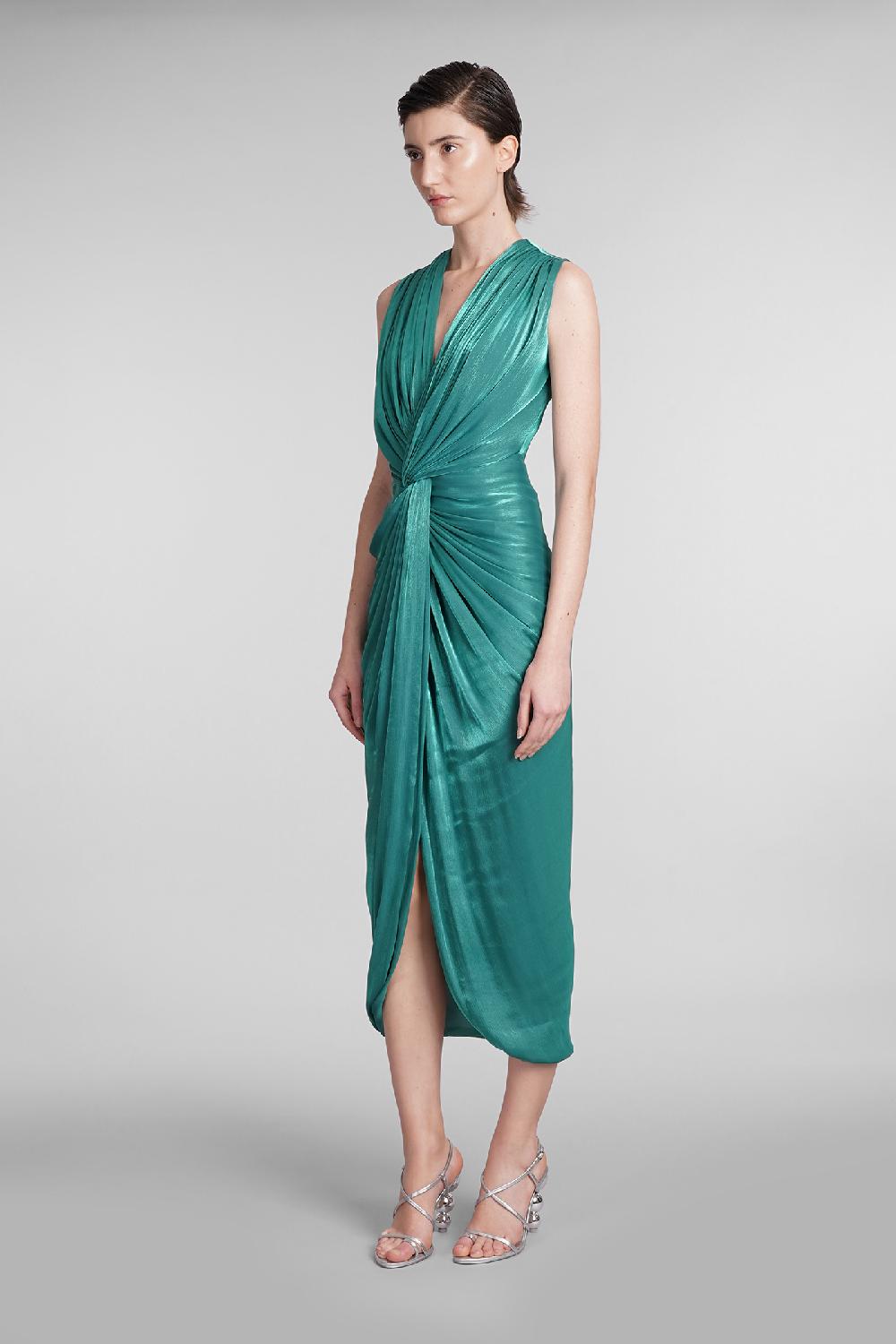 Deliberti Costarellos Abito franca in poliestere verde cod. 399503 - Deliberti The Luxury Shopping Offerta per la Festa della Mamma