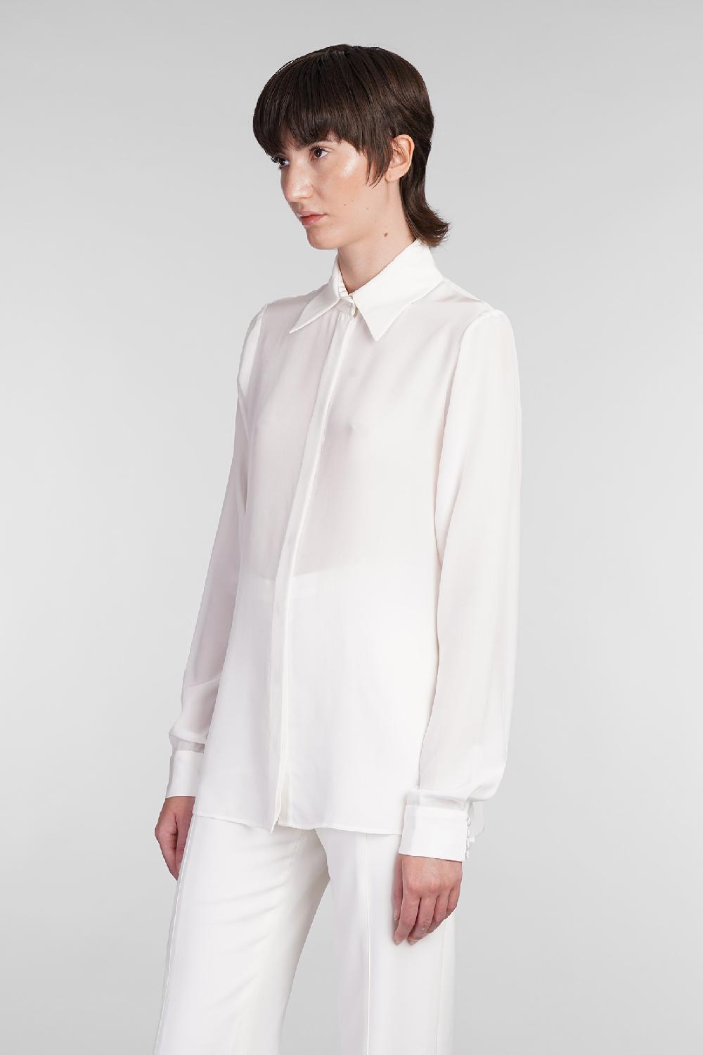 Deliberti Costarellos Camicia keltie in seta beige cod. 406742 - Deliberti The Luxury Shopping Offerta Giorno del Papà