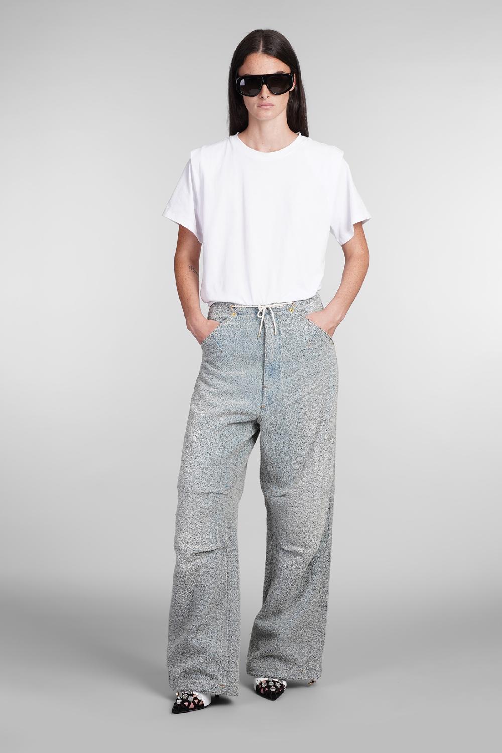 Deliberti DarkPark Jeans daisy in cotone celeste cod. 404816 - Deliberti The Luxury Shopping Offerta San Valentino