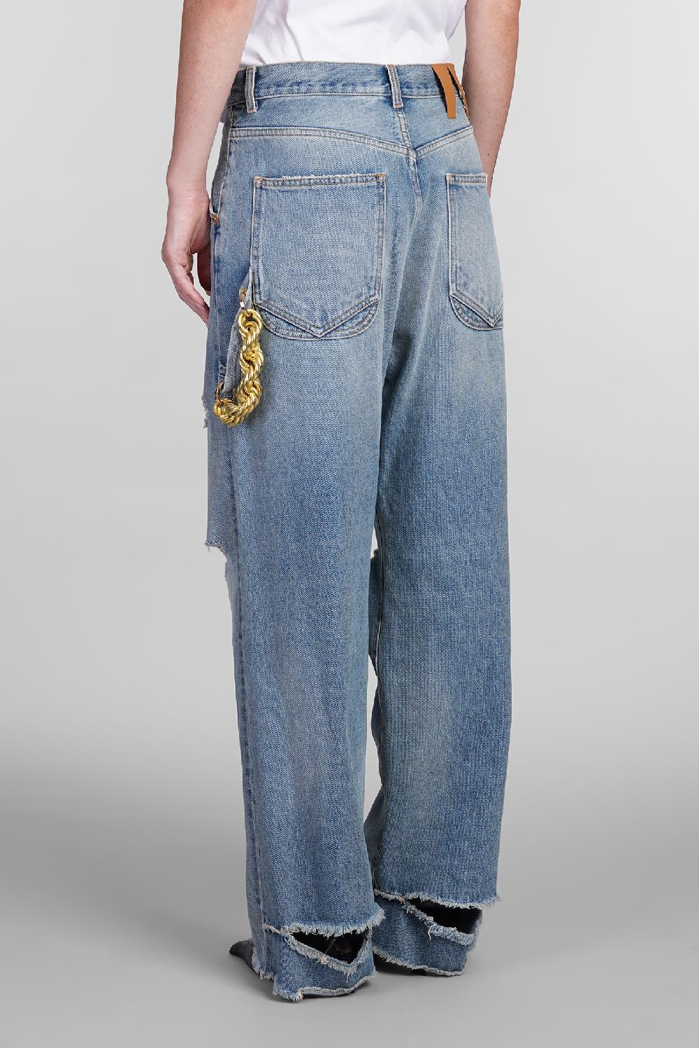 Deliberti DarkPark Jeans lisa in cotone blu cod. 404819 - Deliberti The Luxury Shopping Vendita calda