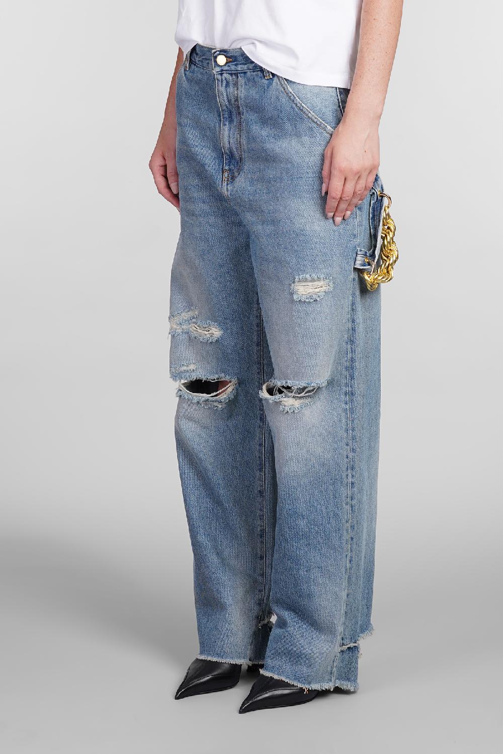 Deliberti DarkPark Jeans lisa in cotone blu cod. 404819 - Deliberti The Luxury Shopping Vendita calda