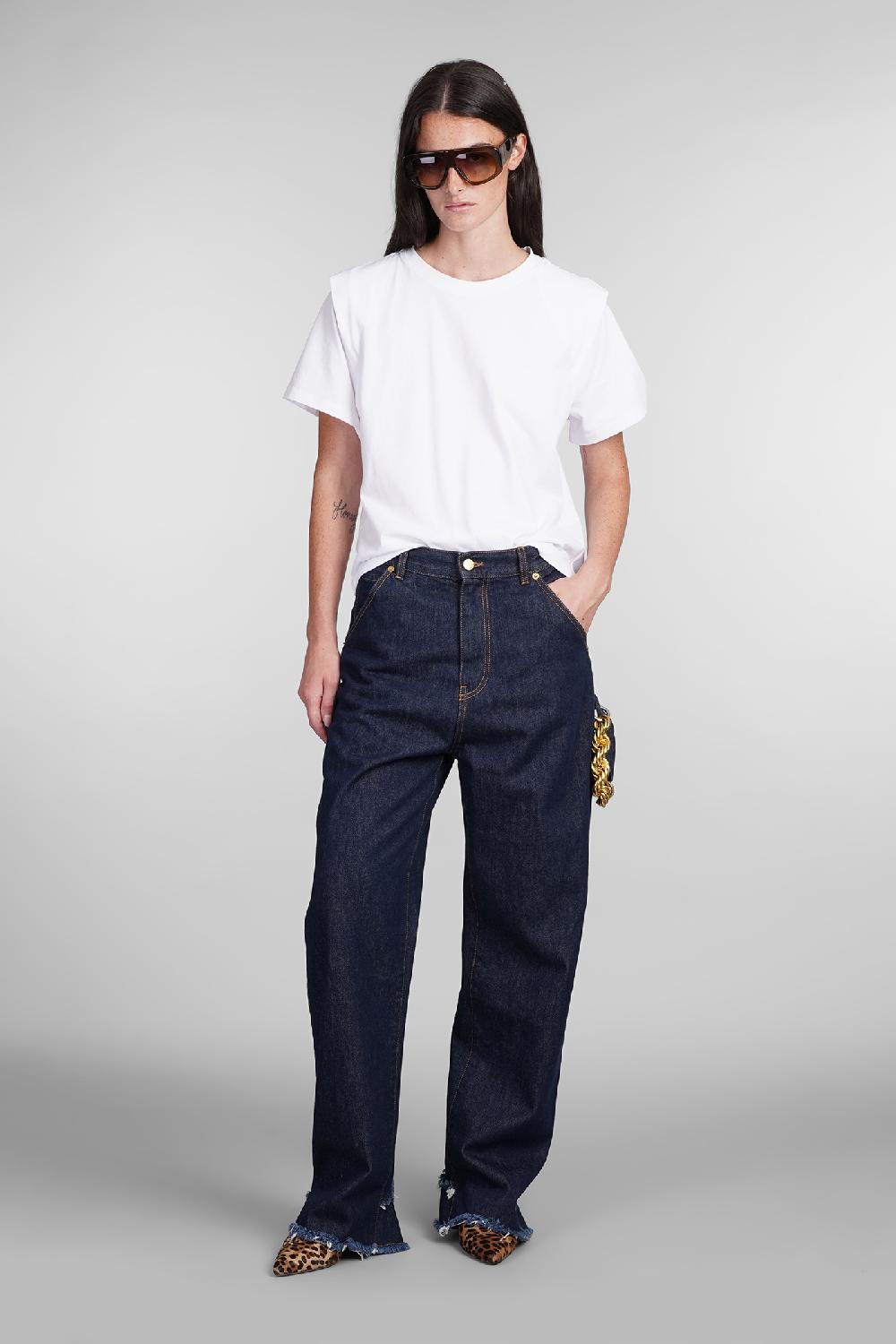 Deliberti DarkPark Jeans lisa in cotone blu cod. 404820 - Deliberti The Luxury Shopping Offerta migliore