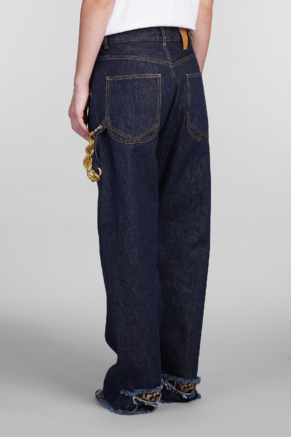 Deliberti DarkPark Jeans lisa in cotone blu cod. 404820 - Deliberti The Luxury Shopping Offerta migliore