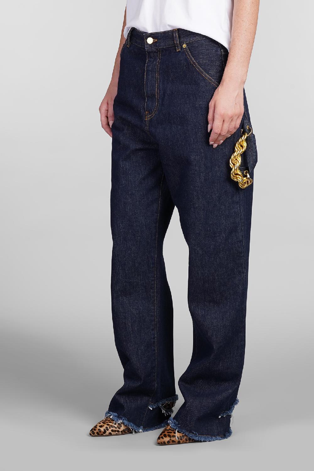 Deliberti DarkPark Jeans lisa in cotone blu cod. 404820 - Deliberti The Luxury Shopping Offerta migliore