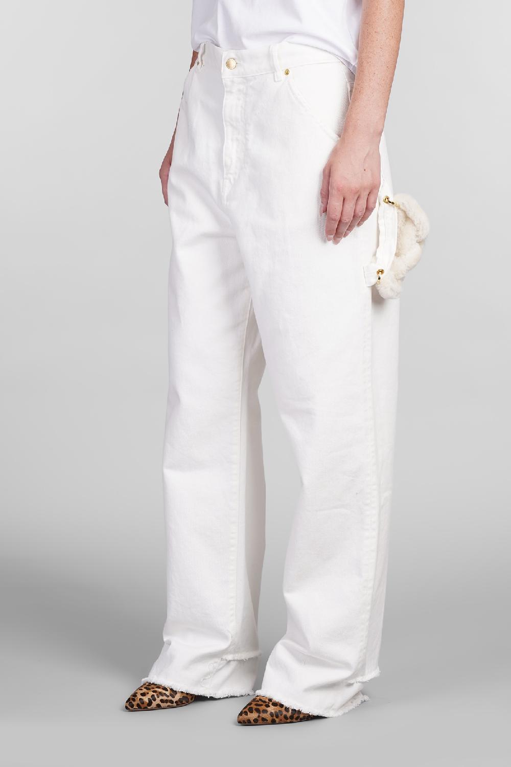 Deliberti DarkPark Jeans lisa in cotone bianco cod. 404821 - Deliberti The Luxury Shopping Latest fashion