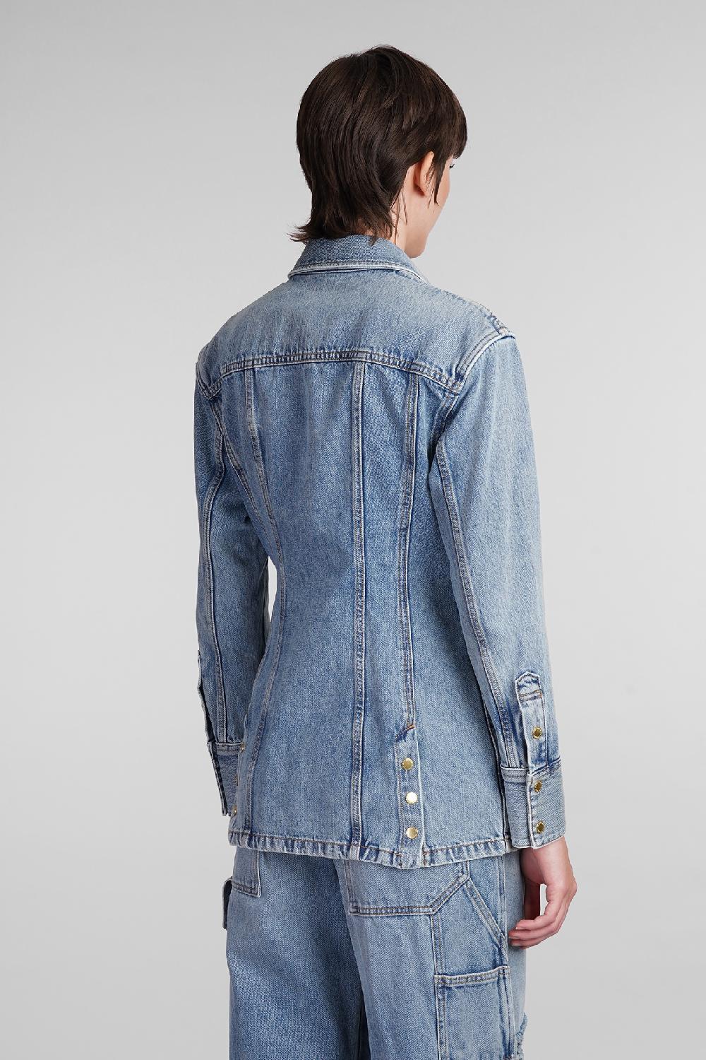 Deliberti DarkPark Giacche denim nicole in denim blu cod. 408994 - Deliberti The Luxury Shopping Offerta temporanea